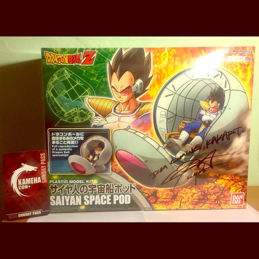 Dragon ball space pod Signed Chris sabat